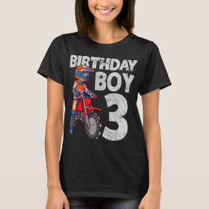 Camiseta Motocross aniversário de 3 anos Kids MX 3 anos - B