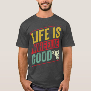 Camiseta Motocross Biker Dirt Bike Life é Wheeli
