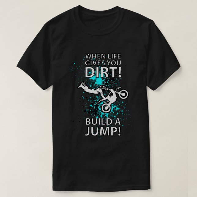 Camiseta Motocross Biker Freestyle Stunt 36 (Frente do Design)