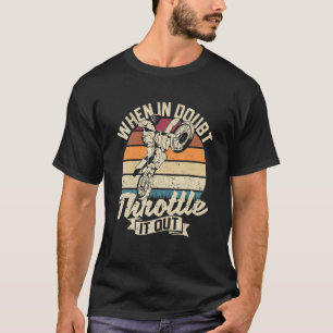 Camiseta Motocross de bicicleta de diafragma em dúvida