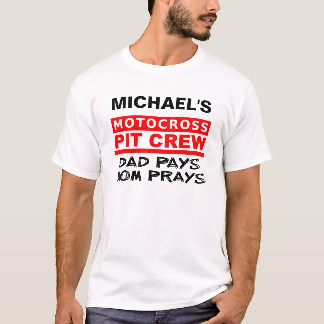 Camiseta Motocross de Bicicleta de Terra da Equipe (Frente)