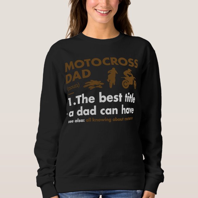 Camiseta Motocross de definição de Pai desportivo (Frente)