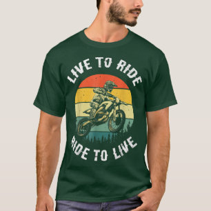 Camiseta Motocross Design de motocicleta Vintage Biker 1382
