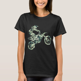 Camiseta Motocross Dirt Bike Racing Camo
