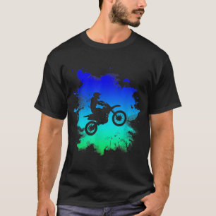 Camiseta Motocross e Camada de Sujeira para Fora da Estrada