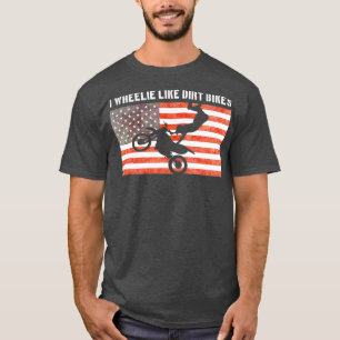 Camiseta Motocross Enduro Dirt Bike Bandeiras Americanas