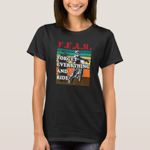 Camiseta Motocross esqueça tudo o motor de moto de saia