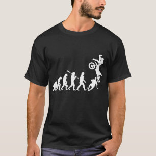 Camiseta Motocross Evolution Dirt Bike Funny