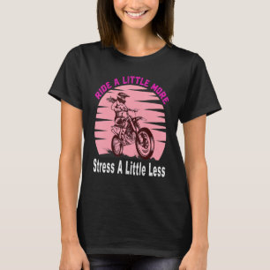 Camiseta Motocross Girl da Corrida Motocross de bicicleta D