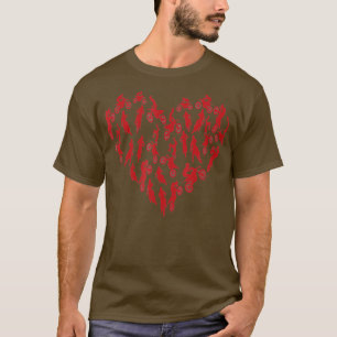 Camiseta Motocross Heart Supercross Dias de os namorados Ki