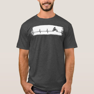 Camiseta Motocross Heartbeat   Enduro Bike Motorrad