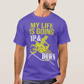 Camiseta Motocross Life para cima e para baixo