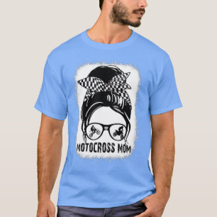 Camiseta Motocross Mãe Dia de as mães de Camada de Camada