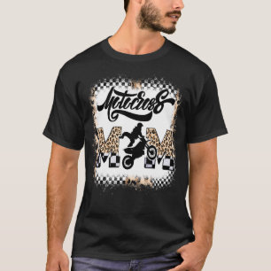 Camiseta Motocross Mãe Leopardo Sangrado Mãe