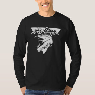 Camiseta Motocross Motor R da Montanha de Motociclismo Bike