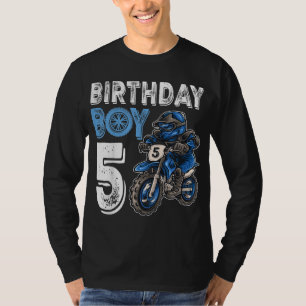 Camiseta Motocross MX 5 Gift 5 anos Bike Birthda