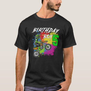 Camiseta Motocross MX 5 Gift 5 anos Bike Birthda