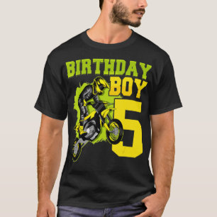 Camiseta Motocross MX 5 Gift 5 anos Bike Birthda