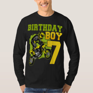 Camiseta Motocross MX 7 Gift 7 anos Bike Birthda