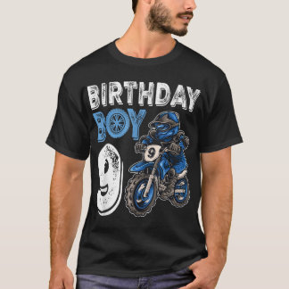 Camiseta Motocross MX 9th Gift, 9 anos Bike Birthda