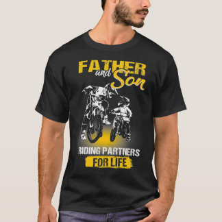 Camiseta Motocross Padre E Filho Parceiros De Trilha Para