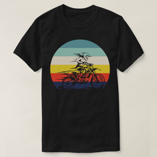 Camiseta Motocross Retro 4 (Frente do Design)