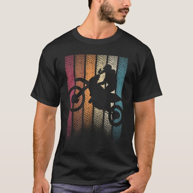 Camiseta Motocross Retro Vintage (Frente)