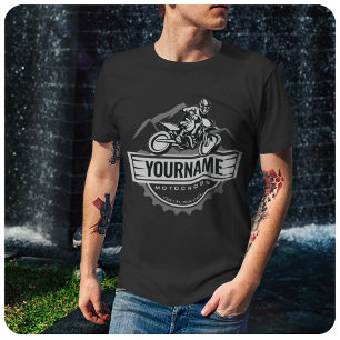 Camiseta Motocross Rider Rider Ringue Personalizada da Corr