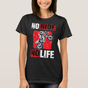 Camiseta Motocross Sem Corrida Sem Máquinas Motocross Vida 