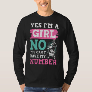 Camiseta Motocross Sim Eu Sou Uma Garota Sim Eu Posso Andar