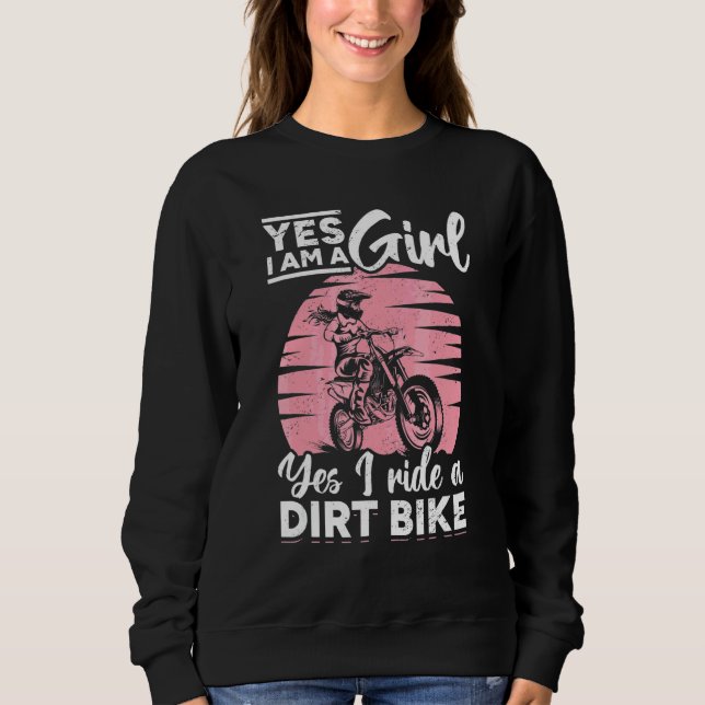 Camiseta Motocross Sim Eu Sou Uma Menina E Sim Eu Ando De M (Frente)