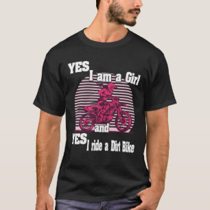 Camiseta Motocross Sim Eu Sou Uma Rapariga E Sim Eu Passo U