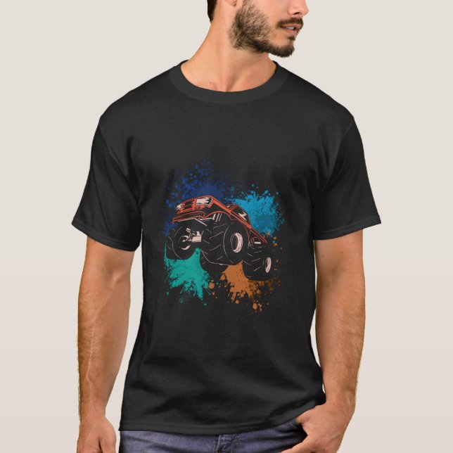 Camiseta Motocross Truck Ink Splash Sports Racer Motocross (Frente)