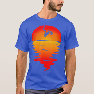 Camiseta Motocross Vaporwave Sunset Dirt Bike Synwave
