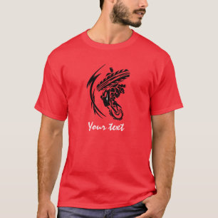 Camiseta Motocross vermelho