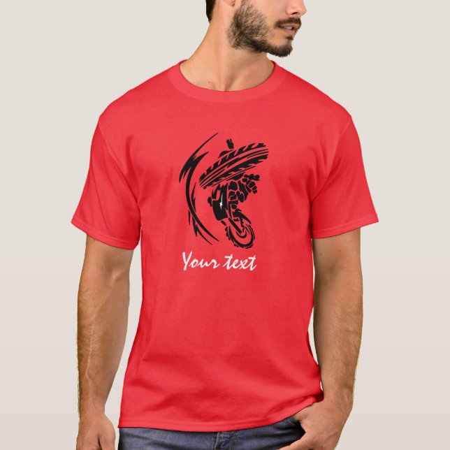 Camiseta Motocross vermelho (Frente)
