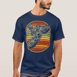 Camiseta Motocross Vintage Retroativo Motocross Sunset