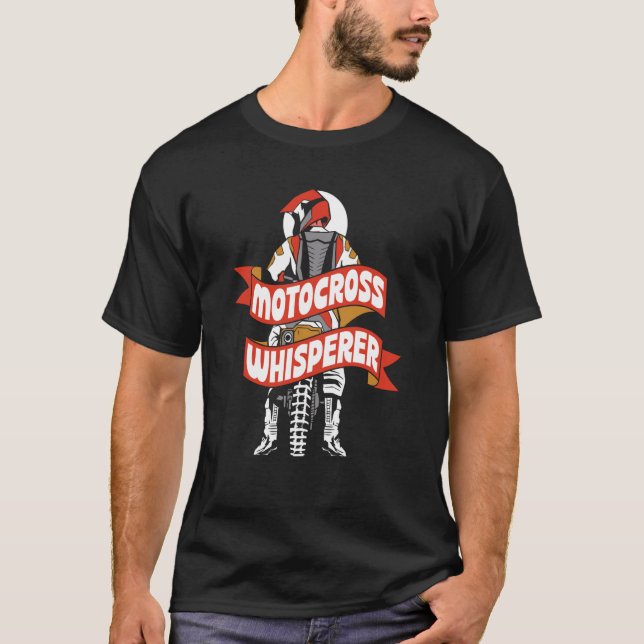 Camiseta Motocross Whisperer Rider Riding Biking (Frente)