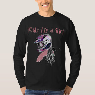 Camiseta Motocross Women Dirt Bike Girls RIDE COMO UMA GARO