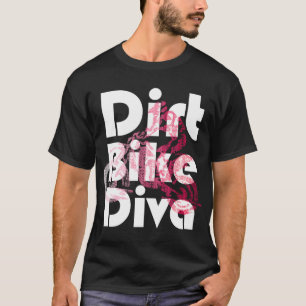 Camiseta Motocross Womens Dirt Bike Diva Girls presentes po