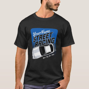Camiseta Motoesporte de corrida na rua personalizado 