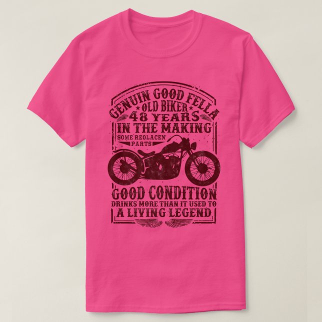 Camiseta Motografia Clássica de Nascimento Clássico de Bike (Frente do Design)