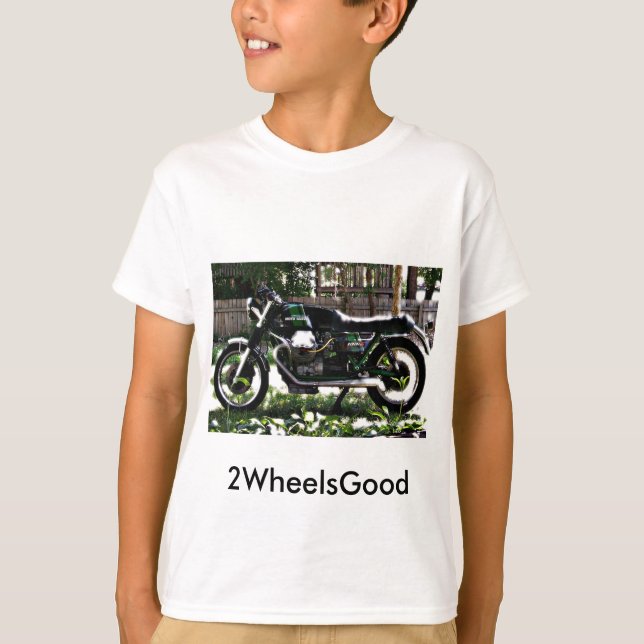 Camiseta motoguzzi, miúdo de Moto Guzzi (Frente)