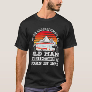 Camiseta Motohome Mens - Nascer 1971 50O Aniversário Do Vel