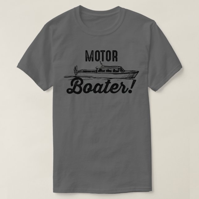 Camiseta Motomotor feminino Engraçado Adoro Motor Barco Gif (Frente do Design)