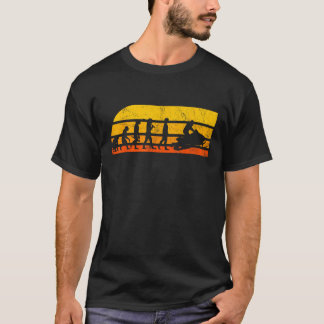Camiseta Motoneta de Neve Corredor Retro Presente Snowrider