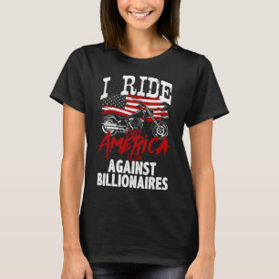 Camiseta Motoqueiro Anti-Trump Pró-Democracia Resiste Contr