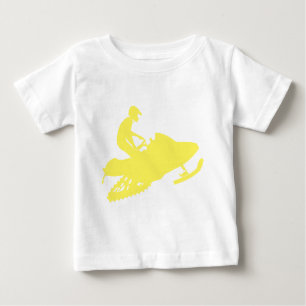 Camiseta Motoqueiro da neve amarelo
