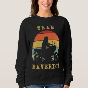Camiseta Motoqueiro Motocicleta Maverick Pôr do Sol Retro V