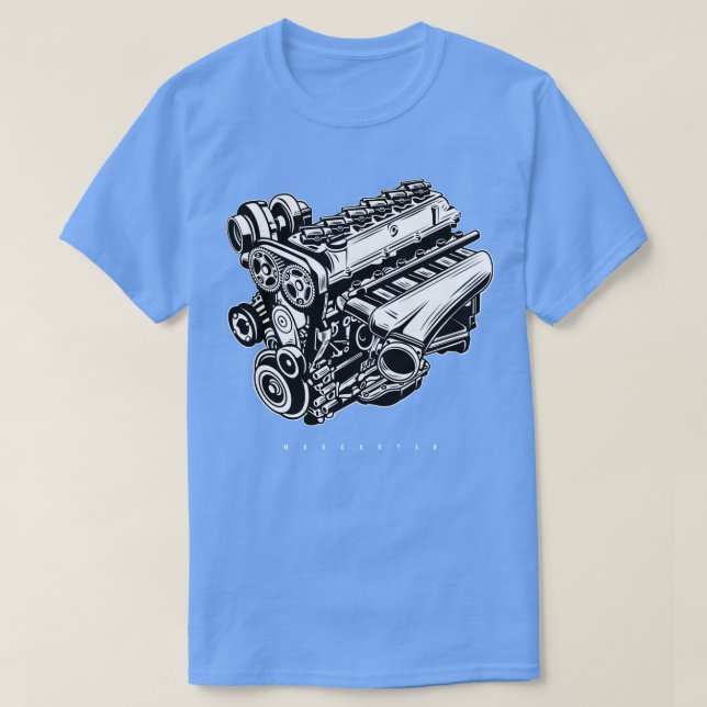 Camiseta Motor 2JZ (Frente do Design)